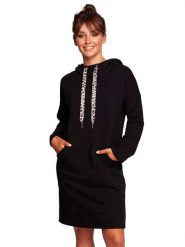 Be Wear Sukienka w kolorze czarnym rozmiar: M. Czarne sukienki damskie Be Wear, bez wzorów, bez ramiączek. Za 180.06 zł.