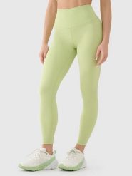 4F Legginsy funkcyjne w kolorze żółtym rozmiar: L. Żółte legginsy sportowe damskie 4F, l, bez wzorów, z materiału, na fitness i siłownię. Za 83.42 zł.