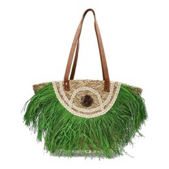 Zielona Torebka Damska Sca'Viola Stylowy Koszyk Boho. Zielone torebki klasyczne damskie Sca'viola, z jeansu, bez dodatków. Za 249.00 zł.