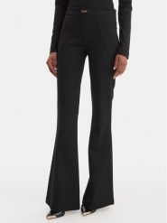 Versace Jeans Couture Spodnie materiałowe 80HAA115 J0092 Czarny Flare Fit. Czarne spodnie materiałowe damskie Versace Jeans Couture, bez wzorów, z jeansu. Za 1,069.00 zł.