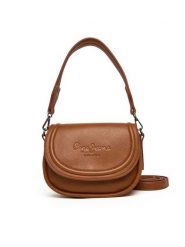 Pepe Jeans Torebka Crisha Code PL0300006 Brązowy. Brązowe torebki klasyczne damskie Pepe Jeans, z jeansu, bez dodatków. Za 279.99 zł.