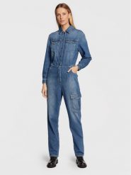 Pinko Kombinezon Zirlo 1J111J A0C5 Niebieski Regular Fit. Niebieskie sukienki damskie Pinko, bez wzorów, z syntetyku, bez ramiączek. Za 2,089.00 zł.