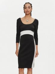 Calvin Klein Sukienka codzienna K20K207469 Czarny Slim Fit. Czarne sukienki damskie Calvin Klein, bez wzorów, z syntetyku, bez ramiączek. Za 459.99 zł.