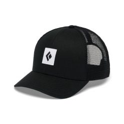 Czapka Trucker Black Diamond. Czarne czapki z daszkiem damskie Black Diamond, bez wzorów, z bawełny. Za 176.90 zł.