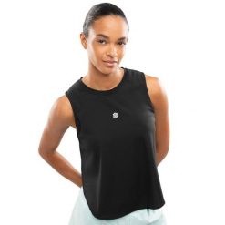 Damska koszulka do biegania bez rękawów Fitness Siroko Seine Black. Czarne koszulki damskie SIROKO, l, bez wzorów, bez kołnierzyka, bez ramiączek. Za 148.00 zł.
