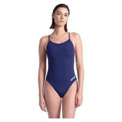 Kostium kąpielowy jednoczęściowy z koronkowym tyłem dla kobiet Arena Solide. Białe stroje jednoczęściowe Arena, bez wzorów, z koronki. Za 179.99 zł.