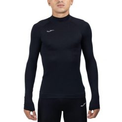 Koszulka kompresyjna do piłki nożnej dla dorosłych Joma Brama, długi rękaw. Czarne koszulki damskie Joma, l, bez wzorów, bez kołnierzyka, bez ramiączek. Za 85.90 zł.