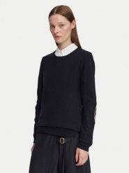 Barbour Sweter Pendle LKN1075NY91 Granatowy Regular Fit. Niebieskie swetry klasyczne damskie Barbour, z wełny, bez kołnierzyka. Za 549.99 zł.