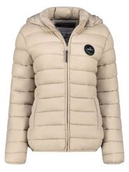 Geographical Norway Kurtka pikowana w kolorze beżowym rozmiar: XXL. Brązowe kurtki damskie Geographical Norway, xxl, bez wzorów, bez kaptura. Za 127.35 zł.