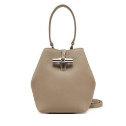Torebka Longchamp. Brązowe torebki klasyczne damskie Longchamp, bez dodatków. Za 2,039.00 zł.
