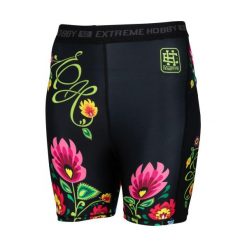Legginsy sportowe damskie krótkie 1/3 EXTREME HOBBY FOLK. Czarne legginsy damskie EXTREME HOBBY, s, bez wzorów, z elastanu. Za 169.00 zł.