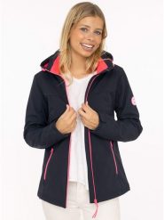 Zwillingsherz Kurtka softshellowa w kolorze granatowo-różowym rozmiar: XXL. Niebieskie kurtki sportowe damskie Zwillingsherz, xxl, bez wzorów, bez kaptura. Za 239.99 zł.