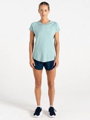 Dare 2b Koszulka sportowa "Corral Tee" w kolorze błękitnym rozmiar: 38. Niebieskie koszulki sportowe damskie Dare 2b, bez wzorów, z materiału, bez ramiączek, outdoorowe. Za 61.46 zł.