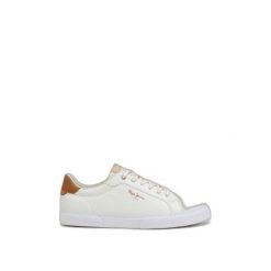 Sneakersy damskie Pepe Jeans Kenton Max. Białe obuwie sportowe casual damskie Pepe Jeans, z jeansu, bez zapięcia, trekkingowe. W wyprzedaży za 230.45 zł.