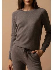 Perfect Cashmere Kaszmirowy sweter w kolorze szarym rozmiar: L. Szare swetry klasyczne damskie Perfect Cashmere, l, z kaszmiru, bez kołnierzyka. Za 347.99 zł.