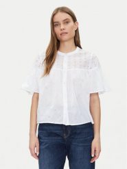 Gap Koszula 728755-01 Biały Regular Fit. Białe koszule damskie GAP, xs, bez wzorów, z bawełny, bez kołnierzyka, bez ramiączek. Za 139.99 zł.