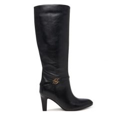 Kozaki Guess. Czarne kozaki damskie Guess, bez obcasa, na słupku, bez zapięcia. Za 1,059.00 zł.