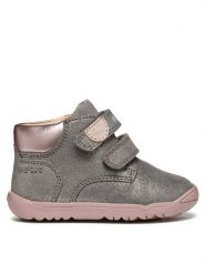 Geox Sneakersy B Macchia Girl B164PC 07722 C1FK8 Szary. Szare buty sportowe dziewczęce Geox, bez wzorów, ze skóry, bez zapięcia. Za 309.99 zł.
