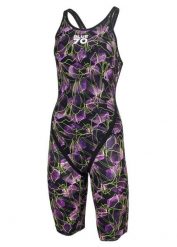 Blueseventy Nerotx2 Kneeskin - Purple Lilly - Rozmiar 18. Czarne kombinezony damskie BLUESEVENTY, bez wzorów, z materiału, biznesowe, bez kołnierzyka, bez ramiączek. Za 1,177.15 zł.