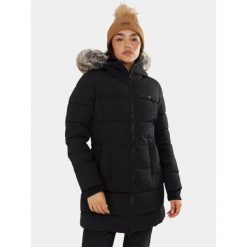 Płaszcz Zimowy Damski Fundango Melody. Czarne płaszcze damskie FUNDANGO, na zimę, bez wzorów, z puchu, bez kaptura. Za 599.90 zł.