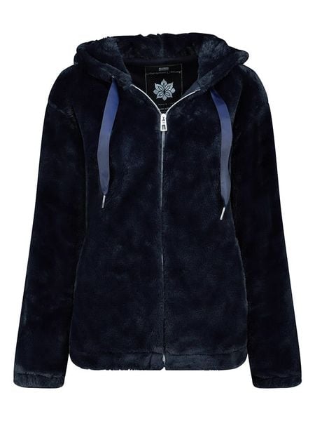 Geographical Norway Kurtka polarowa "Urose" w kolorze granatowym rozmiar: M. Niebieskie kurtki damskie Geographical Norway, m, bez wzorów, z polaru, bez kaptura. Za 187.52 zł.