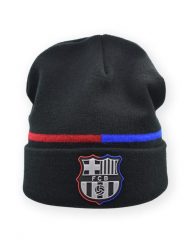 Czapka FC Barcelona - oficjalna licencjonowana. Czerwone czapki damskie FC BARCELONA, na zimę, bez wzorów, z gumy. Za 92.64 zł.