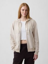 GAP Bluza w kolorze kremowym rozmiar: XS. Brązowe bluzy damskie GAP, xs, bez wzorów, bez kaptura. Za 149.95 zł.