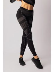 Spaio Legginsy termiczne "Thermo-Evo" w kolorze czarno-szarym rozmiar: L. Czarne legginsy damskie Spaio, l, bez wzorów, z materiału, outdoorowe. Za 162.49 zł.