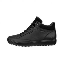 Buty do chodzenia damskie Ecco Soft 7 Tred Gtx. Czarne obuwie sportowe damskie ECCO, z materiału, bez zapięcia, trekkingowe. Za 915.00 zł.