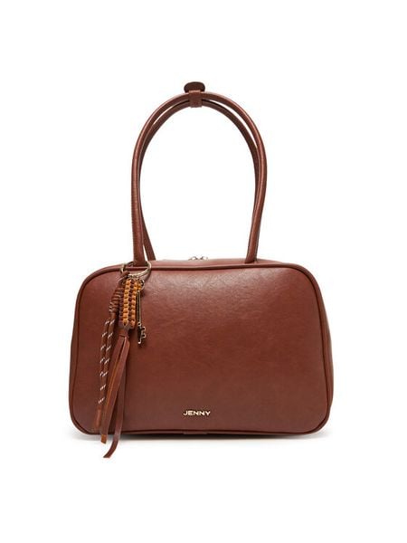 JENNY Torebka C-JNY-M-015-08 Brązowy. Brązowe torebki klasyczne damskie Jenny, z materiału, bez dodatków. Za 159.99 zł.