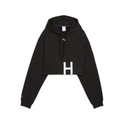 Damska gruba bluza z kapturem PUMA x HYROX PUMA Black. Czarne bluzy damskie Puma, m, bez wzorów, z dzianiny, z kapturem. Za 230.07 zł.
