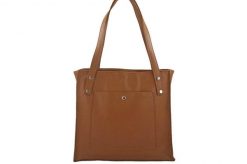 Shopperka skórzana BARBERINI'S j. brązowa 914-12. Brązowe shopper bag Barberinis, bez wzorów, ze skóry, na ramię, małe, bez dodatków. Za 289.99 zł.