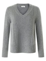 Maerz Muenchen Wełniany sweter w kolorze szarym rozmiar: 46. Szare swetry klasyczne damskie Maerz Muenchen, z wełny, bez kołnierzyka. Za 295.99 zł.