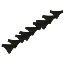 Stringi damskie 9-pak czarne. Czarne stringi Puma, bez wzorów, z bawełny. Za 286.22 zł.