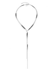 Liebeskind Naszyjnik - dł. 45 cm rozmiar: onesize. Szare naszyjniki damskie Liebeskind, ze stali. Za 228.38 zł.