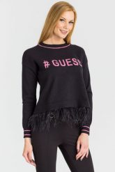 SWETER ISOTTA Guess. Swetry klasyczne damskie Guess, xs, bez kołnierzyka. W wyprzedaży za 91.80 zł.