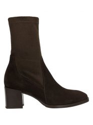 Wojas Skórzane botki w kolorze brązowym rozmiar: 39. Brązowe botki damskie Wojas, eleganckie, bez obcasa, bez zapięcia. Za 368.96 zł.