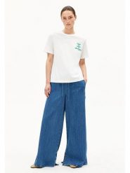 Armedangels Koszulka "Lualaa" w kolorze białym rozmiar: XL. Białe bluzki damskie ARMEDANGELS, xl, bez wzorów, z bawełny, bez kołnierzyka, bez ramiączek. Za 97.51 zł.