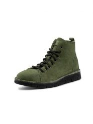 Natural world Skórzane botki w kolorze khaki rozmiar: 38. Brązowe botki damskie Natural World, z wełny, bez obcasa, bez zapięcia. Za 200.60 zł.