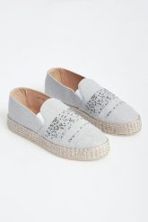 Espadryle damskie CESARE CASADEI. Espadryle damskie CESARE CASADEI, bez wzorów, bez obcasa, na koturnie. W wyprzedaży za 1,711.20 zł.