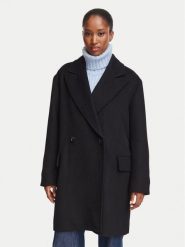 BOSS Płaszcz wełniany C_Calesarina 50568506 Czarny Regular Fit. Czarne płaszcze damskie Boss, na zimę, bez wzorów, z syntetyku, bez kaptura. Za 1,152.99 zł.