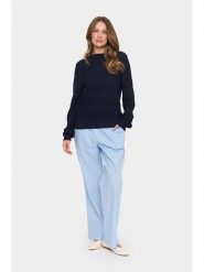 SAINT TROPEZ Sweter w kolorze granatowym rozmiar: XXL. Niebieskie swetry klasyczne damskie Saint Tropez, xxl, bez kołnierzyka. Za 124.05 zł.