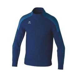 Kurtka z dresu Erima Evo Star. Niebieskie kurtki damskie Erima, bez wzorów, z dresówki, bez kaptura. Za 206.50 zł.