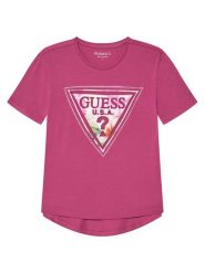 Guess T-Shirt J6GI13 K6YW4 Różowy Relaxed Fit. Czerwone koszulki i t-shirty dziewczęce Guess, z aplikacjami, z bawełny, bez kołnierzyka, bez ramiączek. Za 129.99 zł.