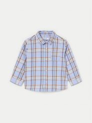 Mayoral Koszula 2191 Niebieski Regular Fit. Niebieskie koszule chłopięce Mayoral, bez wzorów, z bawełny, bez kołnierzyka, bez ramiączek. Za 59.99 zł.