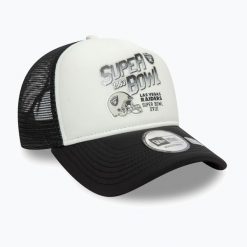 Czapka z daszkiem New Era Superbowl Trucker Las Vegas Raiders. Czarne czapki z daszkiem damskie New Era, bez wzorów. Za 139.99 zł.