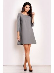 INFINITE YOU Sukienka w kolorze szarym rozmiar: L. Szare sukienki damskie Infinite You, bez wzorów, bez ramiączek. Za 35.18 zł.