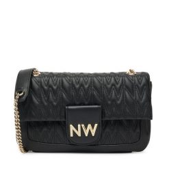 Torebka Nine West. Czarne torebki wieczorowe damskie Nine West, bez wzorów, bez dodatków. Za 349.99 zł.