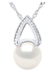 Mitzuko Srebrny naszyjnik z zawieszką - dł. 42 cm rozmiar: onesize. Niebieskie naszyjniki damskie Mitzuko, z kryształem, srebrne. Za 382.99 zł.