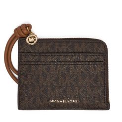 Bilonówka MICHAEL Michael Kors. Brązowe portfele damskie MICHAEL Michael Kors, bez wzorów. Za 339.99 zł.